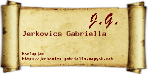 Jerkovics Gabriella névjegykártya